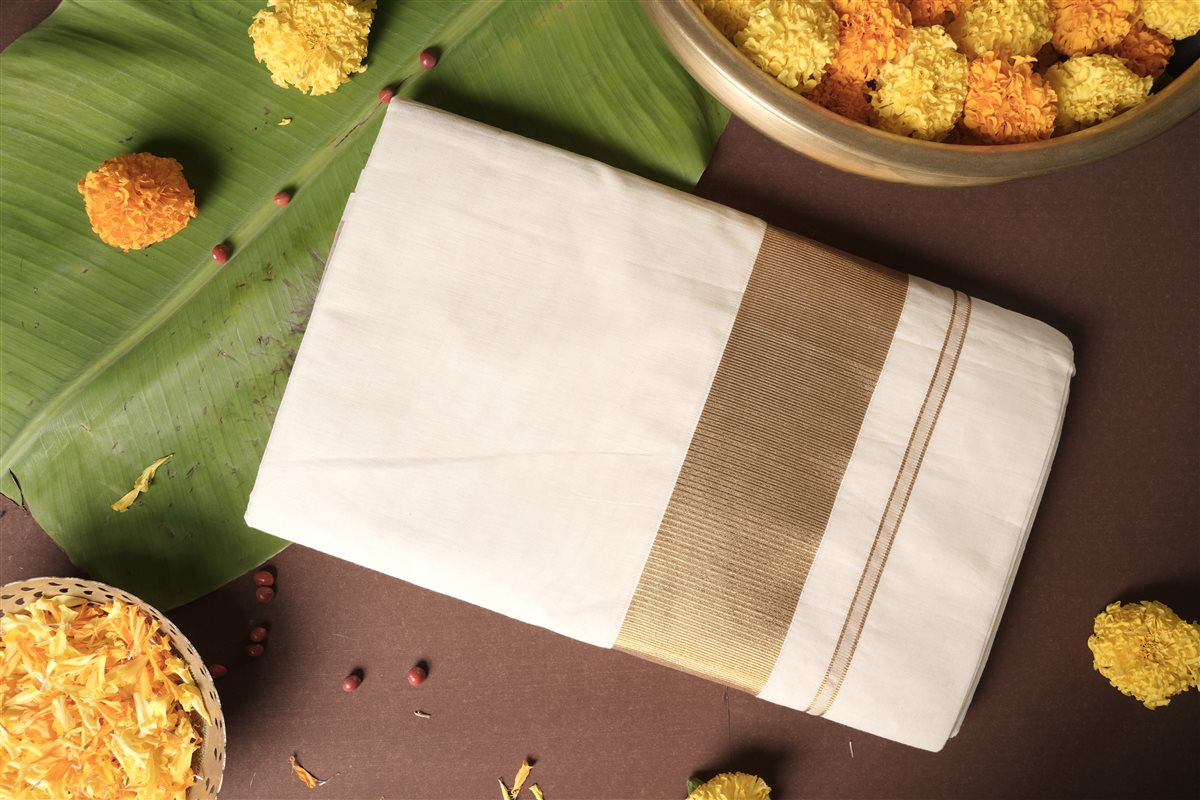 Pochampally_Cotton_Kasavu_Saree