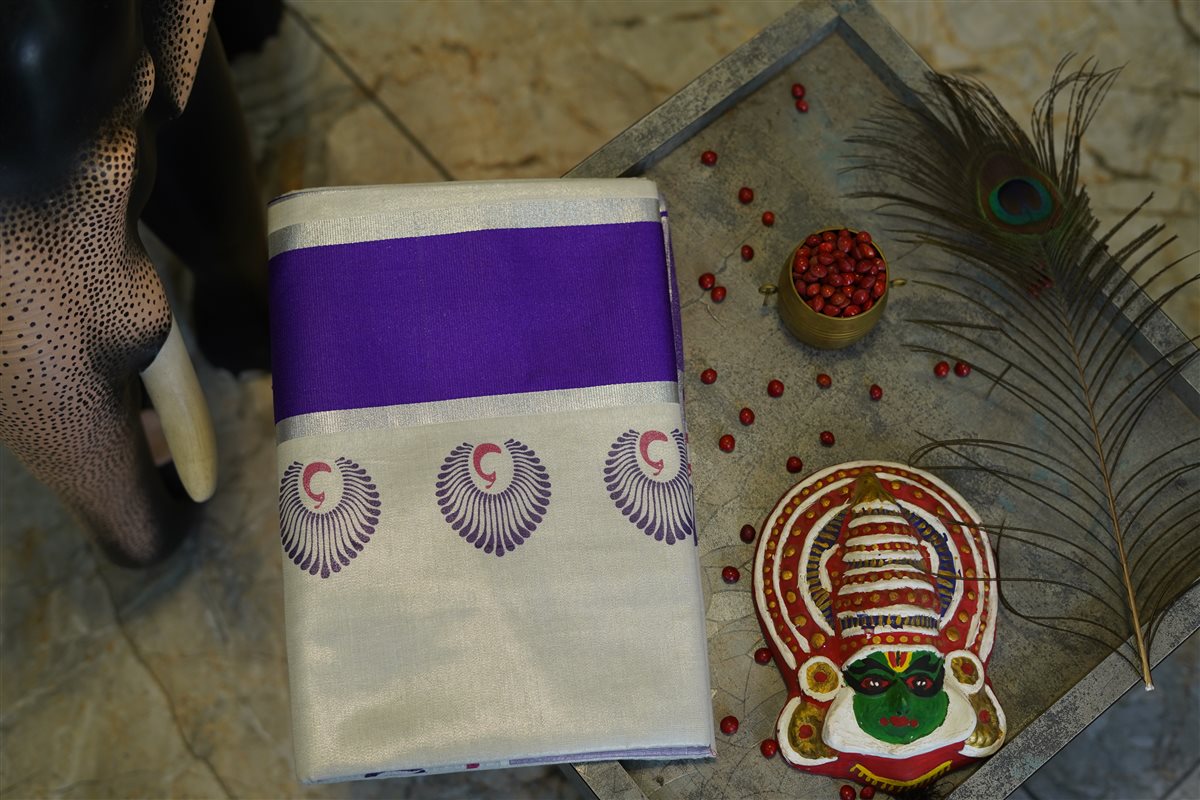 Blue_Mandala_Kasavu_Saree