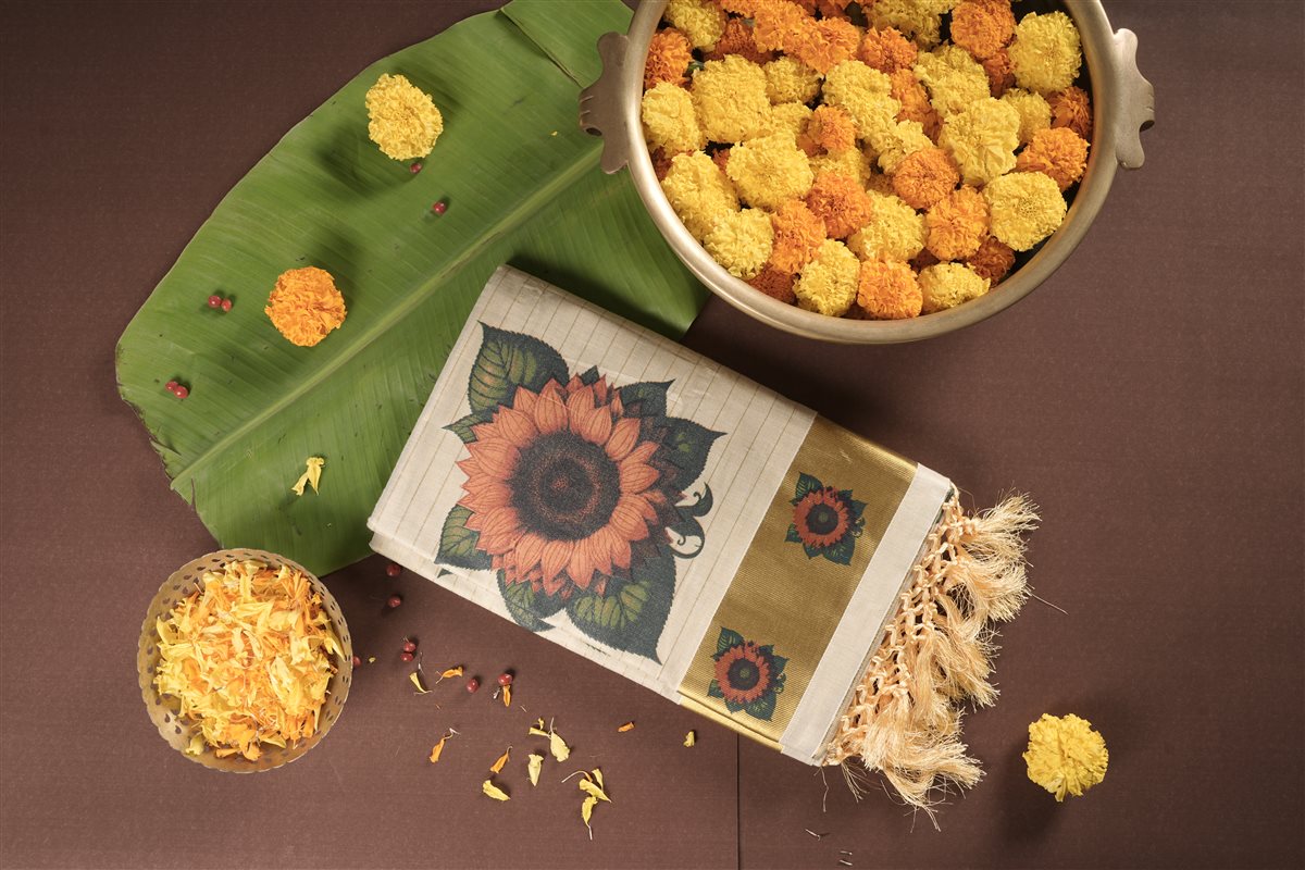 Sunflower_Tissue_Saree_with_Tassels